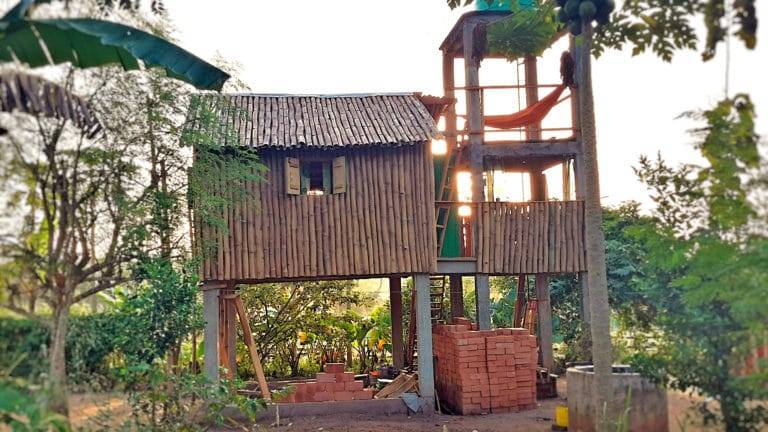 Das fertiggestellte Gästehaus auf der Farm Gavisa